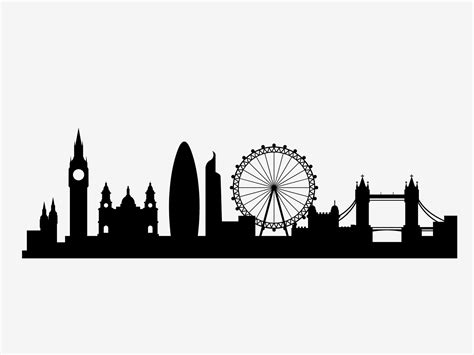 london silhouette skyline|photo of london skyline.